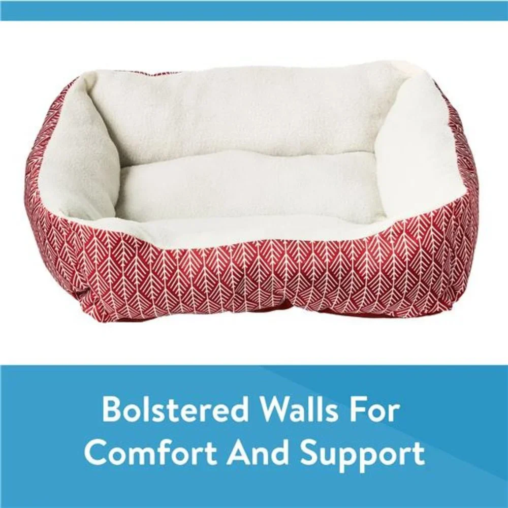 Small Cuddler Dog Bed, Rust